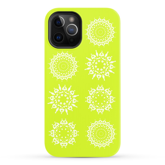 iPhone 12 Pro StrongFit Oh Chartreuse! by Bettie * Blue