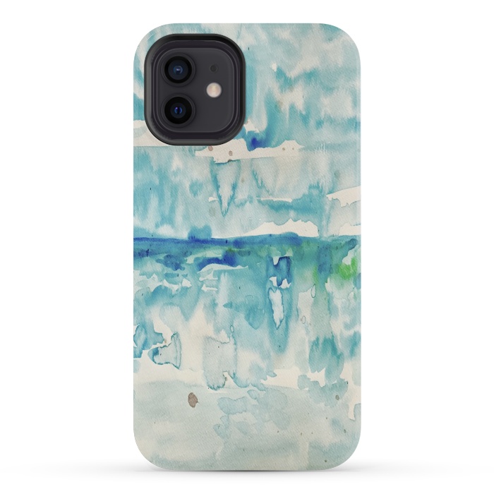 iPhone 12 mini StrongFit Miami Beach Watercolor #2 by ANoelleJay