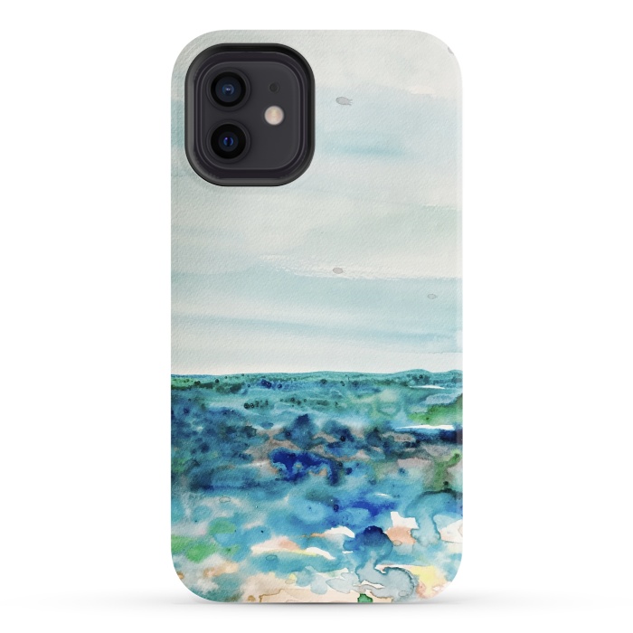 iPhone 12 StrongFit Miami Beach Watercolor #8 by ANoelleJay