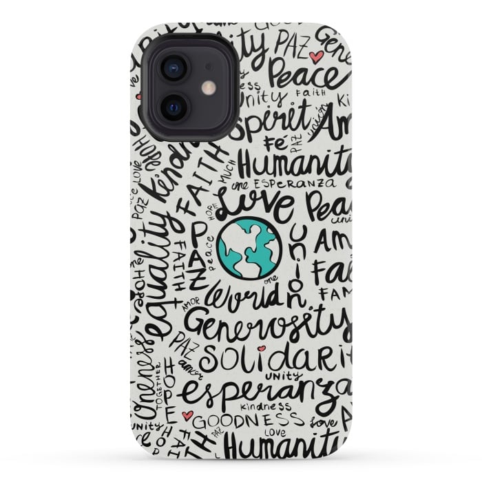 iPhone 12 mini StrongFit positive messages by Pom Graphic Design