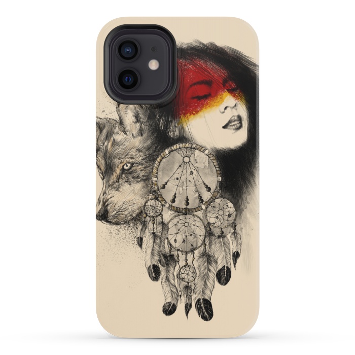 iPhone 12 mini StrongFit Dream Catcher by Alwin Aves