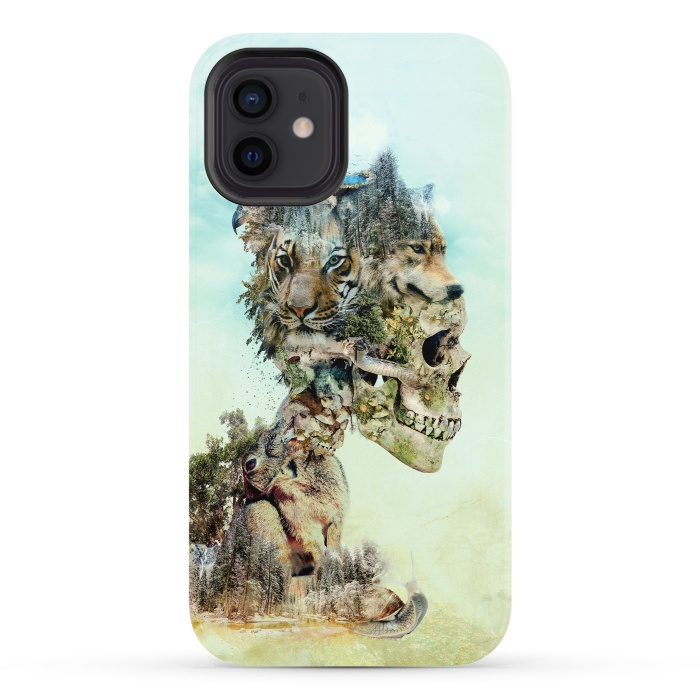 iPhone 12 StrongFit Nature Skull by Riza Peker