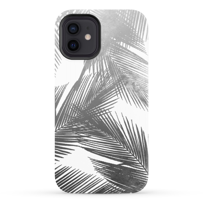 iPhone 12 StrongFit Palms BW by Rui Faria