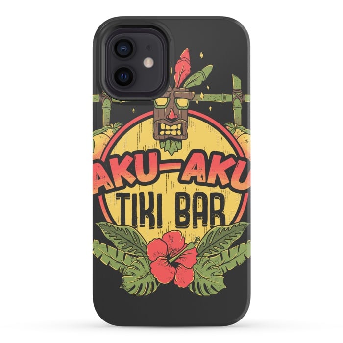 iPhone 12 StrongFit Aku Aku - Tiki Bar by Ilustrata