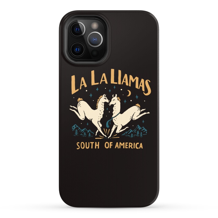 iPhone 12 Pro StrongFit La La Llamas by Tatak Waskitho