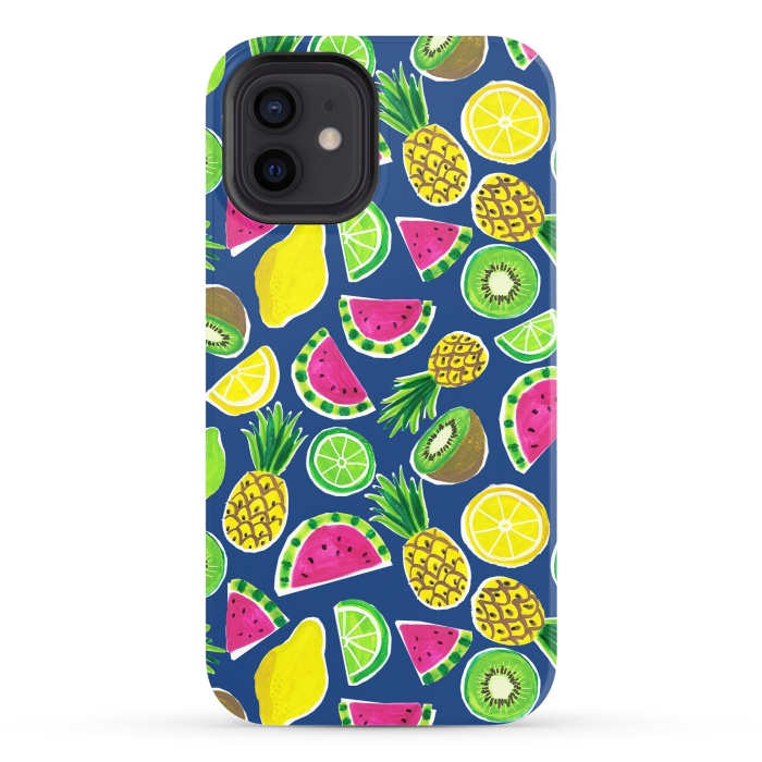 iPhone 12 StrongFit painted fruit salad by Laura Grant