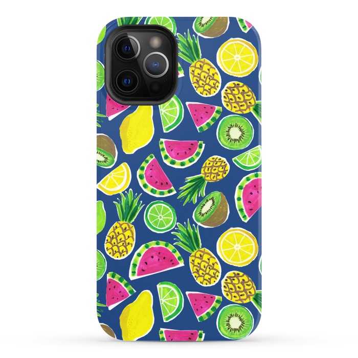 iPhone 12 Pro StrongFit painted fruit salad by Laura Grant