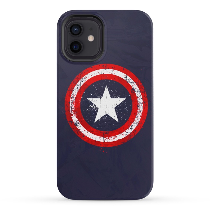 iPhone 12 mini StrongFit Captain's America splash by Sitchko