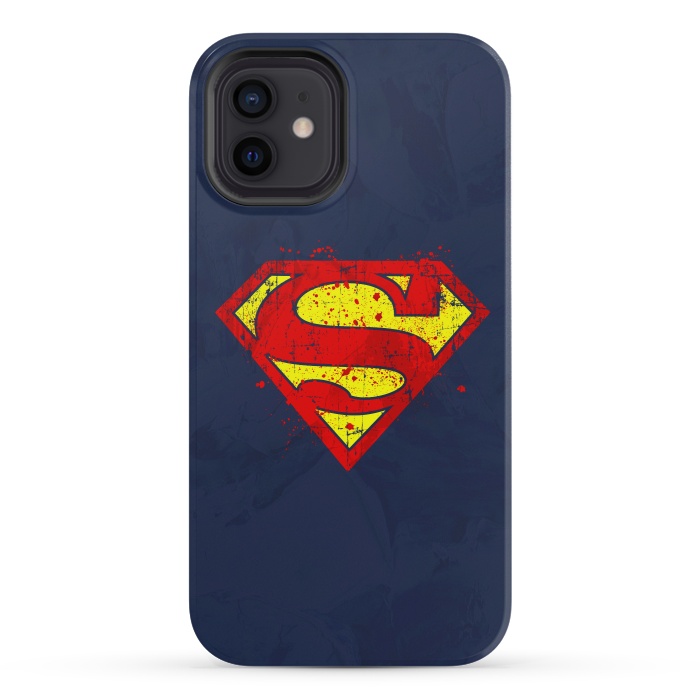 iPhone 12 mini StrongFit Super Man's Splash by Sitchko