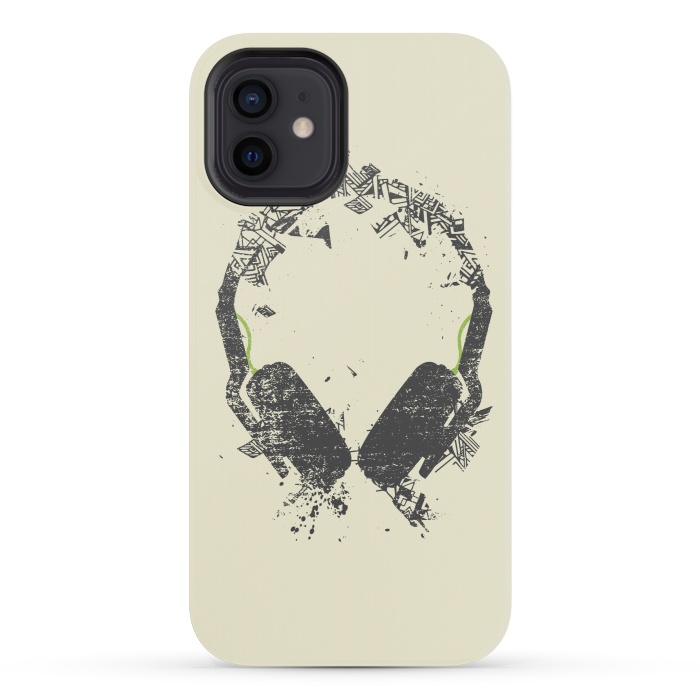 iPhone 12 mini StrongFit Art Headphones by Sitchko