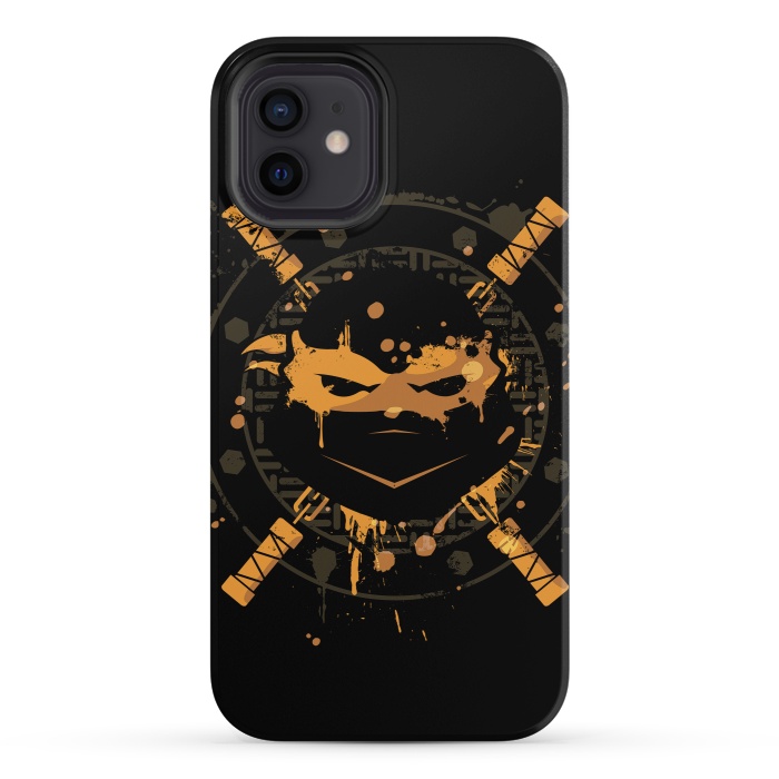 iPhone 12 StrongFit Michelangelo Turtle by Sitchko