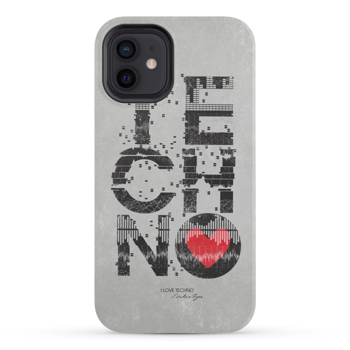 iPhone 12 StrongFit I Love Techno by Sitchko