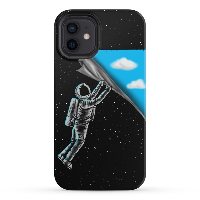 iPhone 12 mini StrongFit Astronaut open the sky by Coffee Man