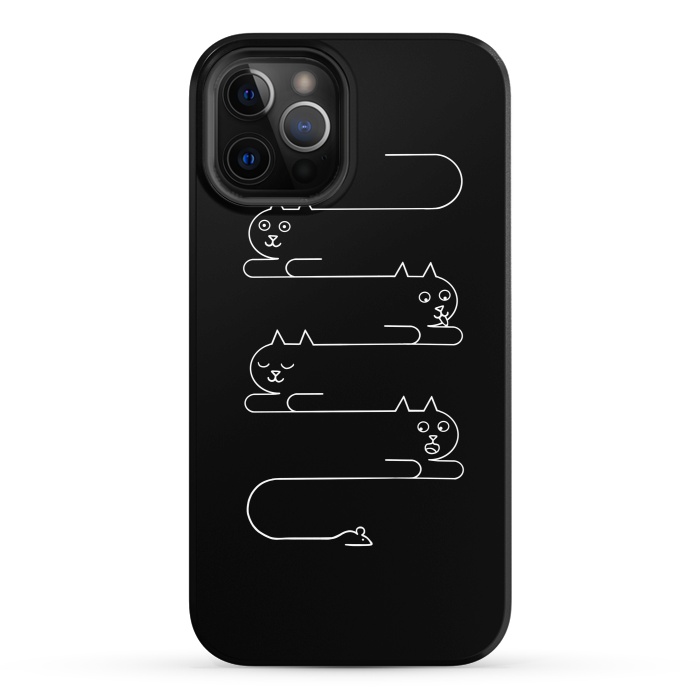 iPhone 12 Pro StrongFit Cats Line by Coffee Man