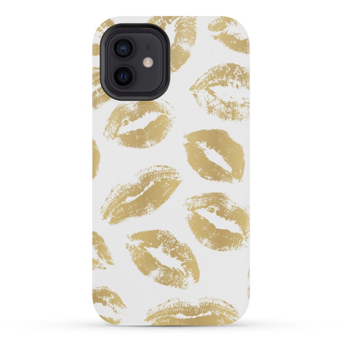 iPhone 12 mini StrongFit Golden Kiss by Martina