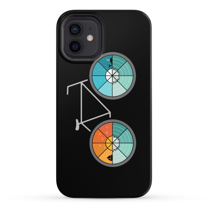 iPhone 12 StrongFit Bicycle Landscape by Coffee Man