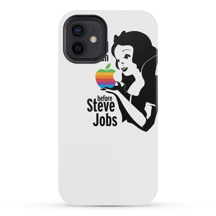 iPhone 12 mini StrongFit Snow White I Had An Apple by Alisterny