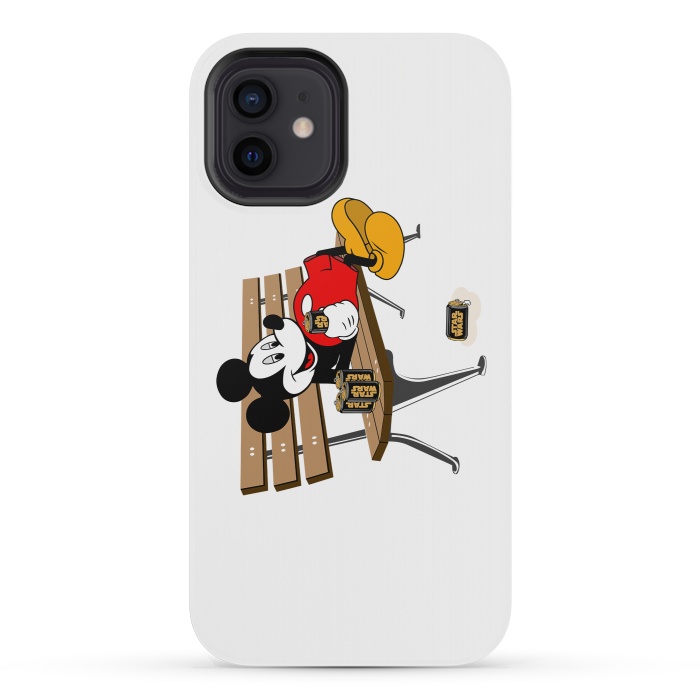 iPhone 12 mini StrongFit Mickey Mouse Drinking Star Wars Beer by Alisterny
