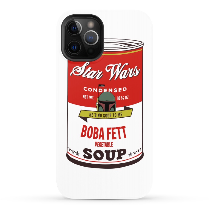 iPhone 12 Pro StrongFit Star Wars Campbells Soup Boba Fett by Alisterny
