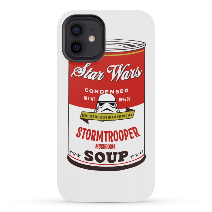 iPhone 12 mini StrongFit Star Wars Campbells Soup Stormtrooper by Alisterny