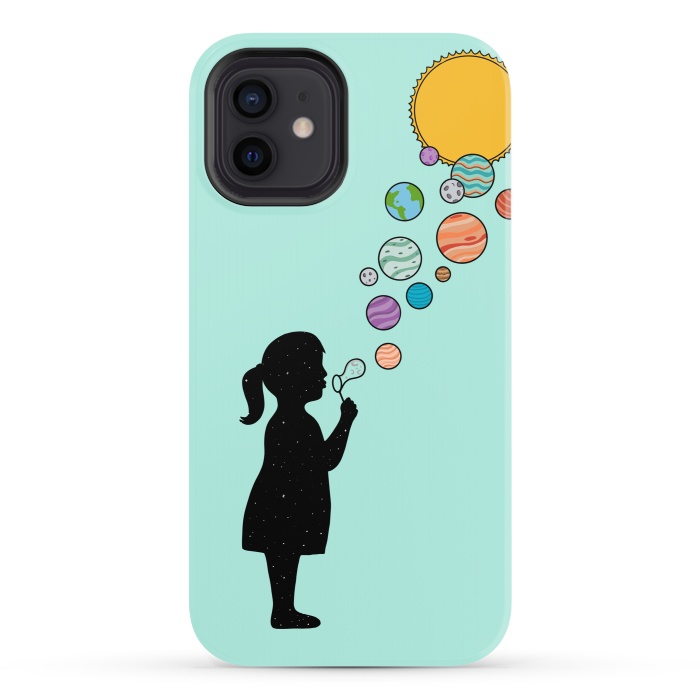 iPhone 12 StrongFit Planets bubbles by Coffee Man