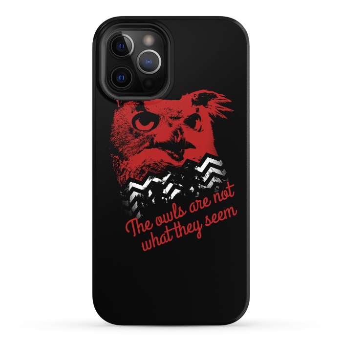 iPhone 12 Pro StrongFit Twin Peaks The Owls Are Not What They Seem by Alisterny
