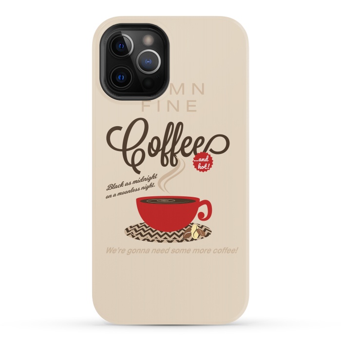 iPhone 12 Pro StrongFit Twin Peaks Damn Fine Coffee by Alisterny
