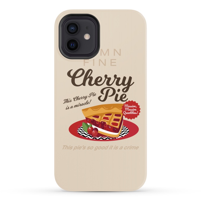 iPhone 12 StrongFit Twin Peaks Damn Fine Cherry Pie by Alisterny