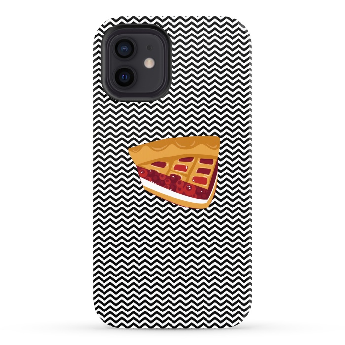 iPhone 12 StrongFit Twin Peaks Black Lodge Pie by Alisterny