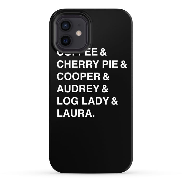 iPhone 12 StrongFit Twin Peaks Coffee & Cherry  by Alisterny