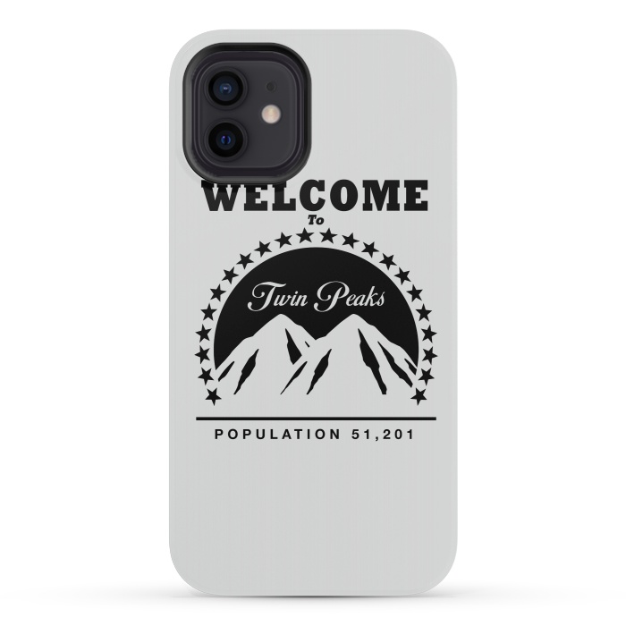 iPhone 12 mini StrongFit Twin Peaks Paramount Logo by Alisterny