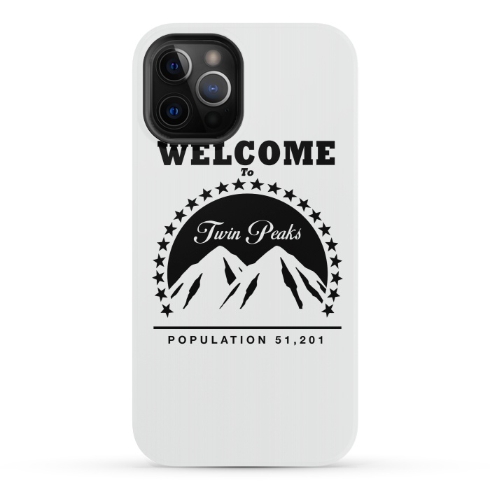 iPhone 12 Pro StrongFit Twin Peaks Paramount Logo by Alisterny