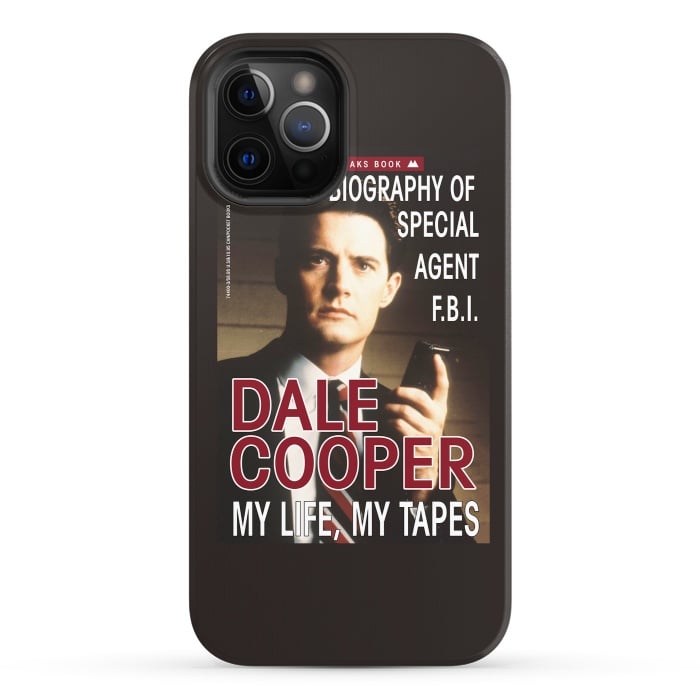iPhone 12 Pro StrongFit Twin Peaks Dale Cooper Book by Alisterny