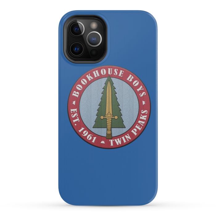 iPhone 12 Pro StrongFit Twin Peaks Bookhouse Boys Embroidered by Alisterny