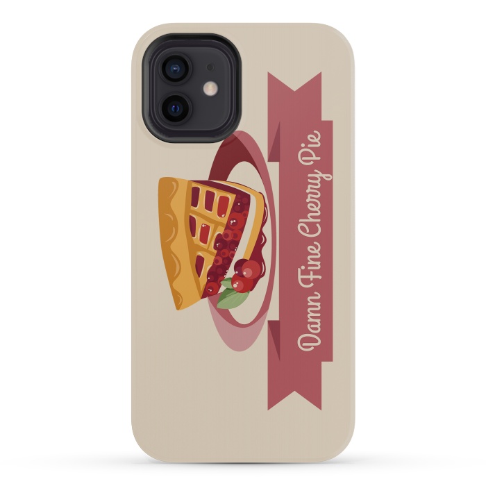 iPhone 12 mini StrongFit Twin Peaks Cherry Pie by Alisterny