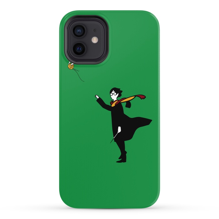 iPhone 12 StrongFit Harry Potter Banksy Balloon by Alisterny
