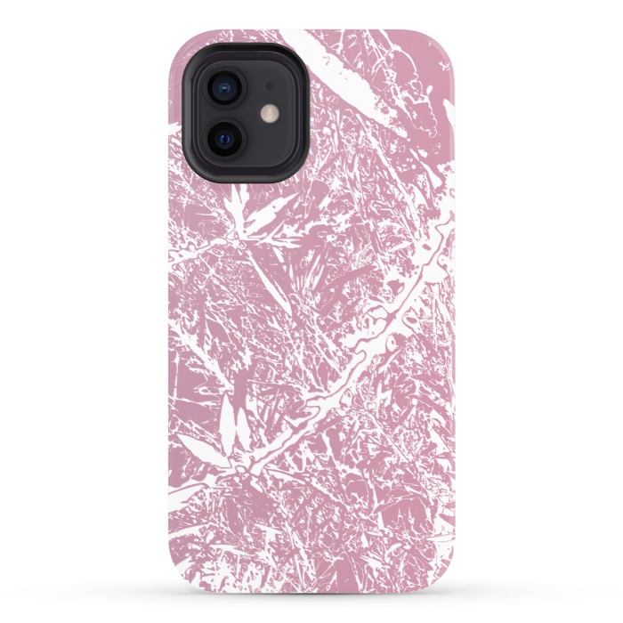 iPhone 12 StrongFit Pink Floral Art by Zala Farah