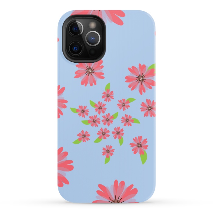 iPhone 12 Pro StrongFit Floral spiral by Rossy Villarreal