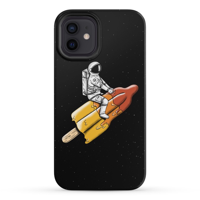 iPhone 12 mini StrongFit Astronaut Melted Rocket by Coffee Man