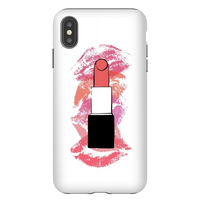 iPhone Xs Max StrongFit Lipstick Kisses by Martina