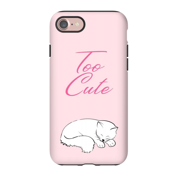 iPhone 7 StrongFit Too cute pussy cat by Martina