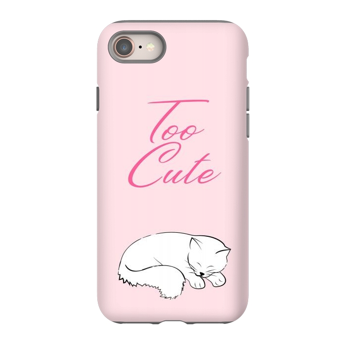 iPhone 8 StrongFit Too cute pussy cat by Martina