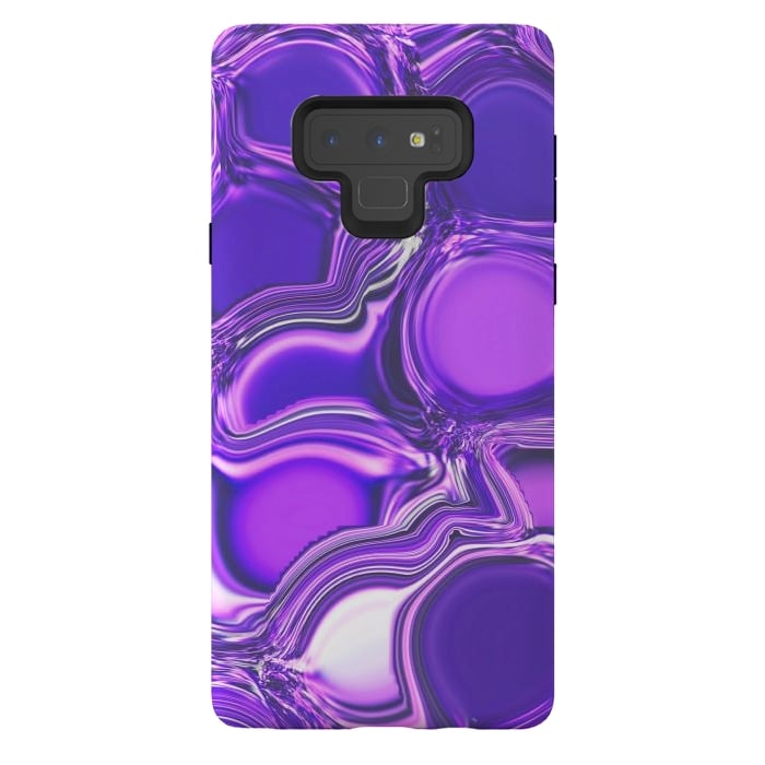 Galaxy Note 9 StrongFit Purple Bubbles by Martina