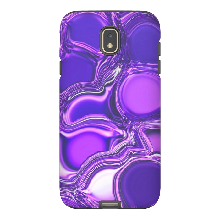 Galaxy J7 StrongFit Purple Bubbles by Martina