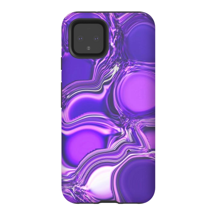 Pixel 4 StrongFit Purple Bubbles by Martina