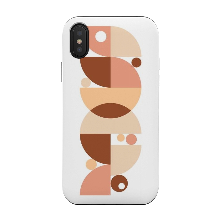 iPhone Xs / X StrongFit Retro graphic Terracota by Martina