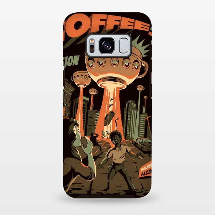 Galaxy S8 plus StrongFit Coffee Invasion by Ilustrata