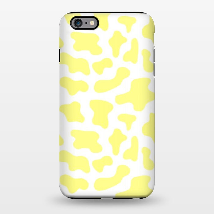 iPhone 6/6s plus StrongFit Yellow Cow Print by Julie Erin Designs