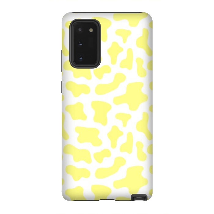 Galaxy Note 20 StrongFit Yellow Cow Print by Julie Erin Designs