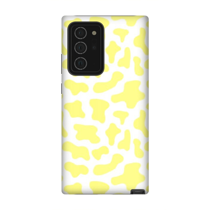Galaxy Note 20 Ultra StrongFit Yellow Cow Print by Julie Erin Designs